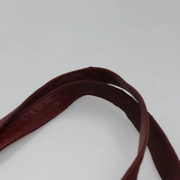 CHANEL Shoulder Bag Suede Red CC - Picture 9 of 15